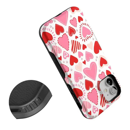 Love Struck | Heart Stickers Case