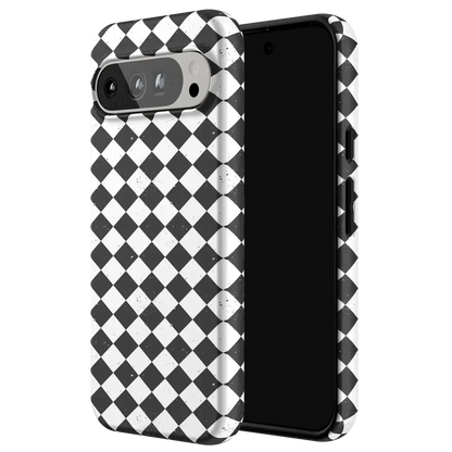 Salem's Hex | Black & White Checkered Case