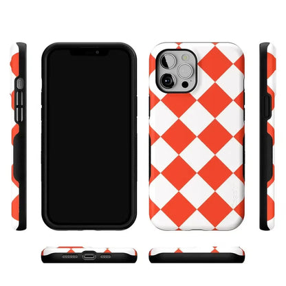 Red Checkerboard | High Contrast Design Case