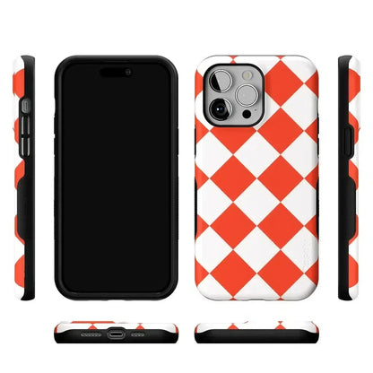 Red Checkerboard | High Contrast Design Case