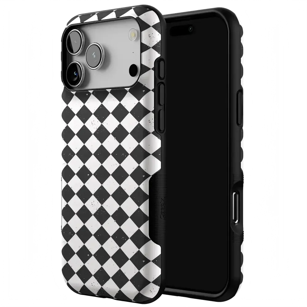 Salem's Hex | Black & White Checkered Case
