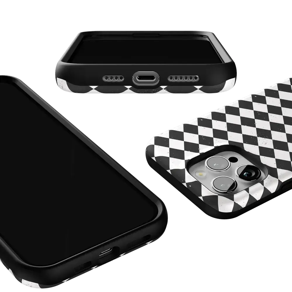 Salem's Hex | Black & White Checkered Case