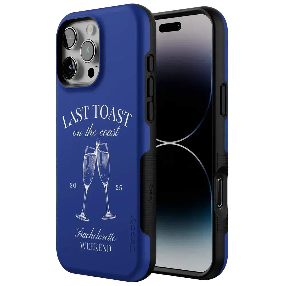 Last Toast | Blue Coastal Bachelorette Case