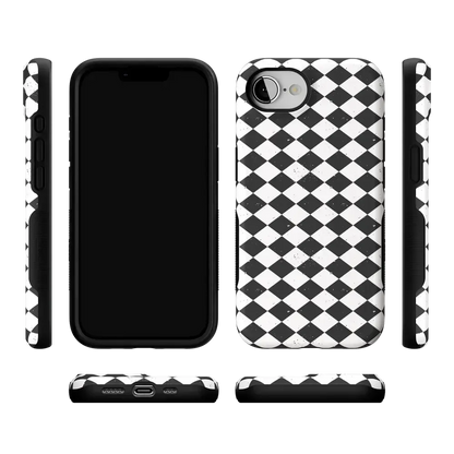 Salem's Hex | Black & White Checkered Case