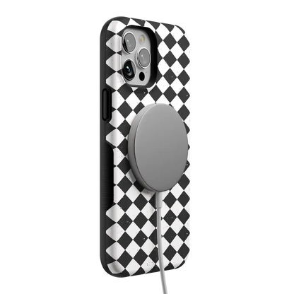 Salem's Hex | Black & White Checkered Case
