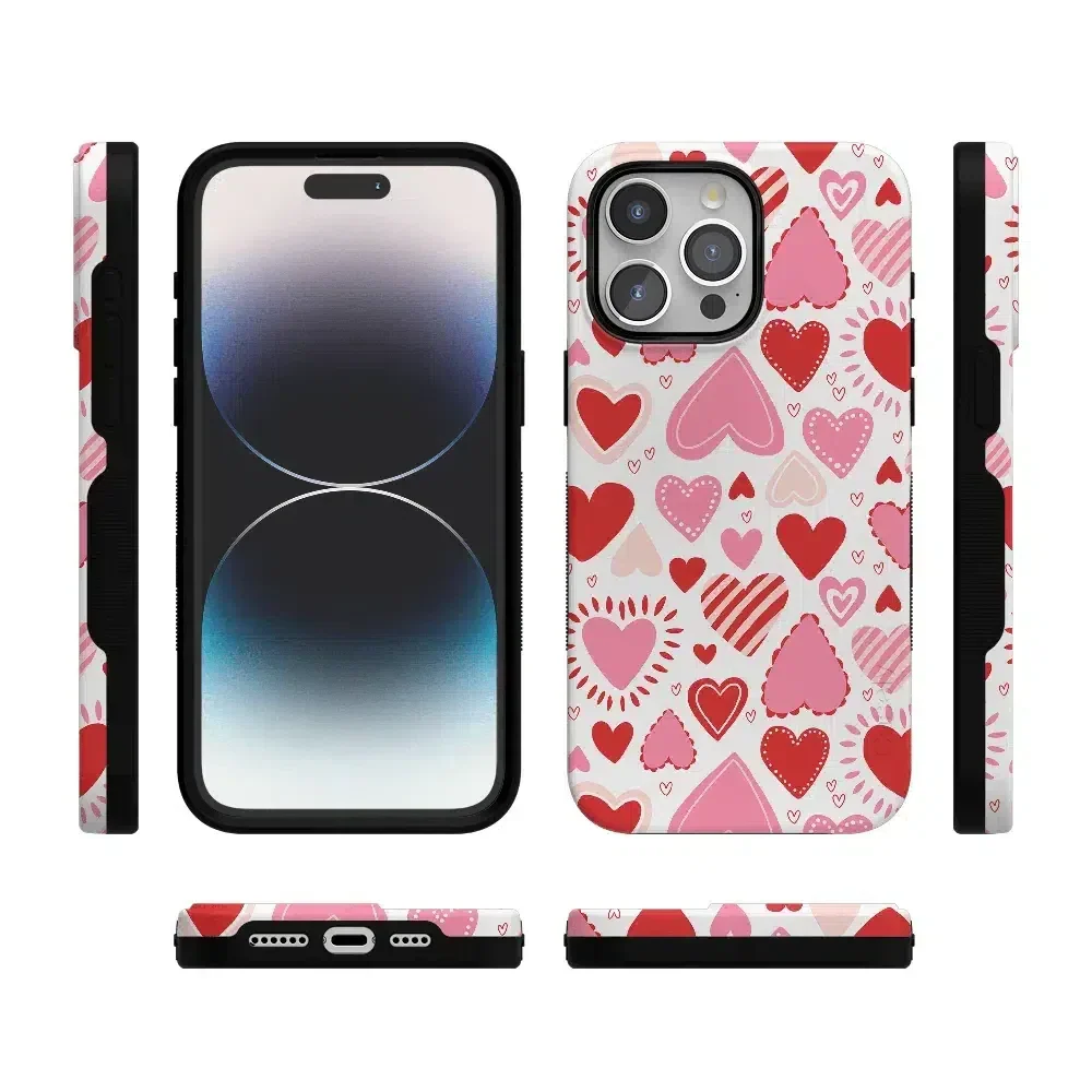 Love Struck | Heart Stickers Case