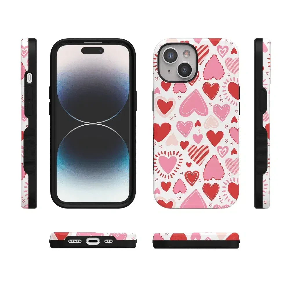 Love Struck | Heart Stickers Case