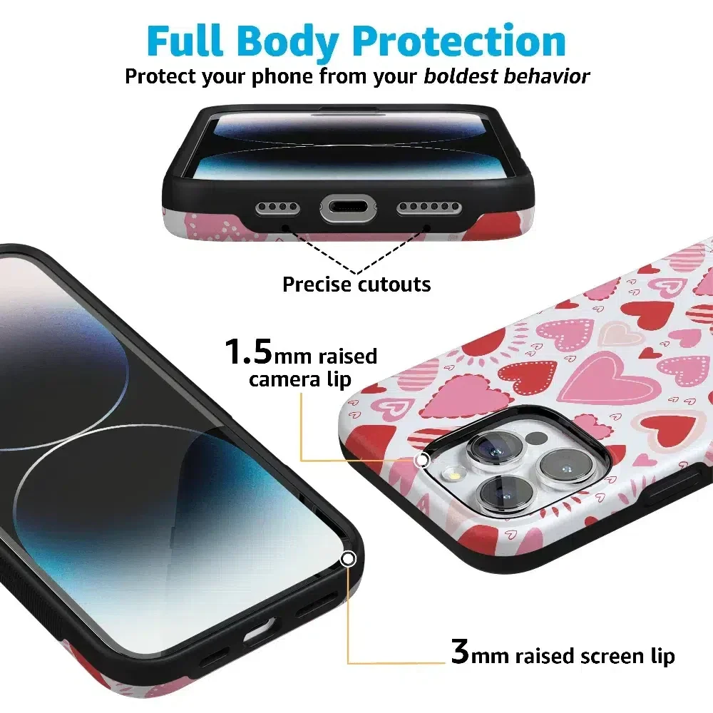 Love Struck | Heart Stickers Case