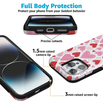 Love Struck | Heart Stickers Case