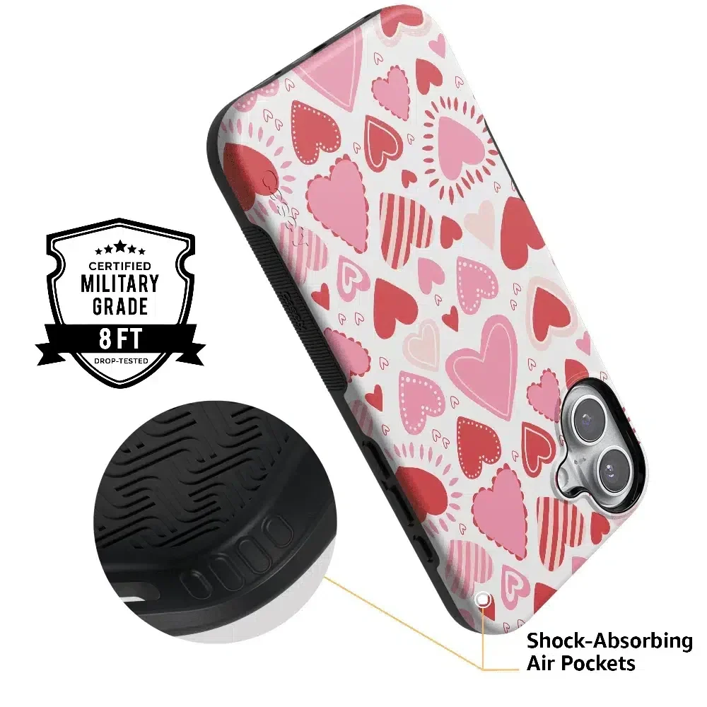Love Struck | Heart Stickers Case