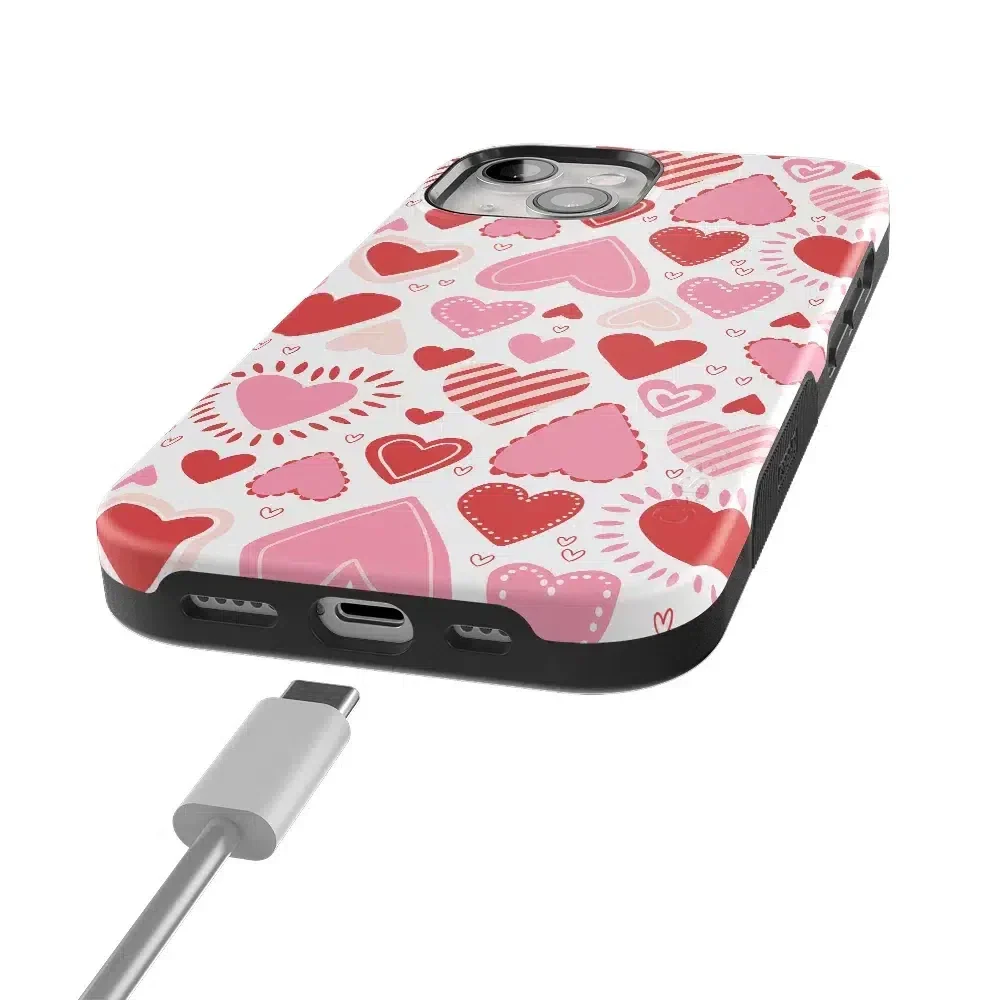Love Struck | Heart Stickers Case
