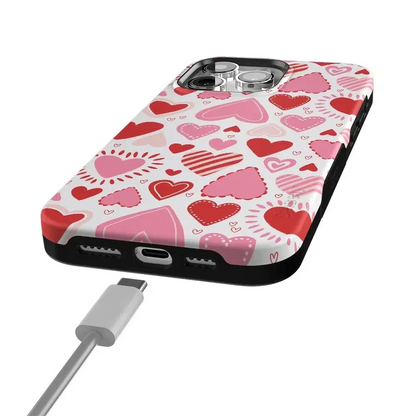 Love Struck | Heart Stickers Case