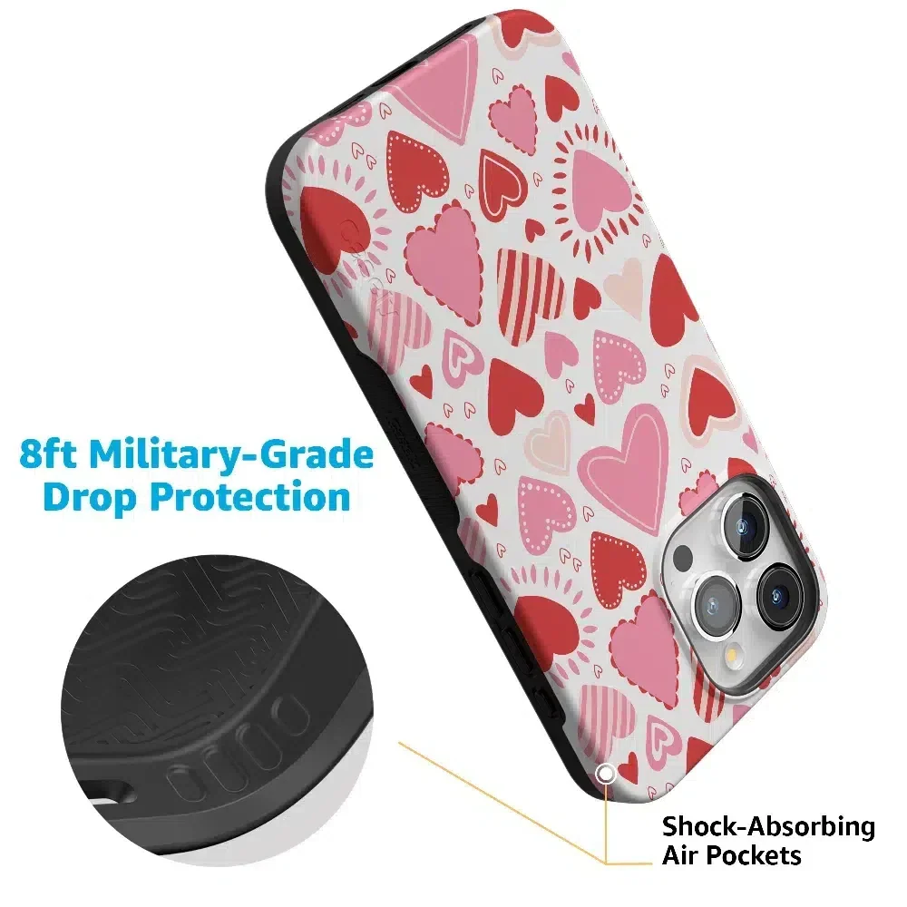 Love Struck | Heart Stickers Case