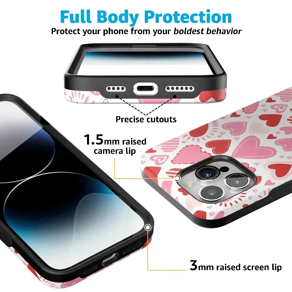 Love Struck | Heart Stickers Case