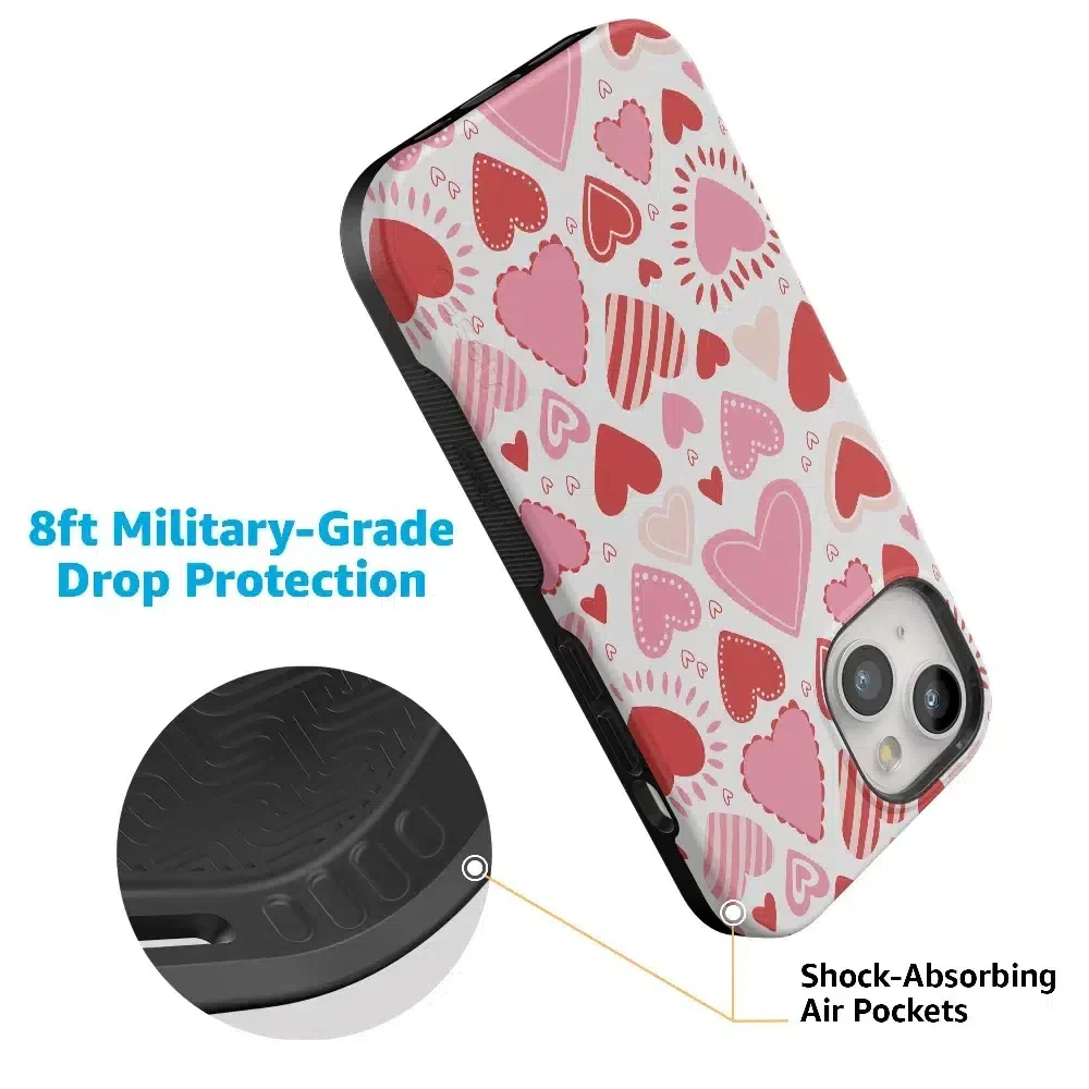 Love Struck | Heart Stickers Case