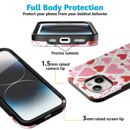 Love Struck | Heart Stickers Case