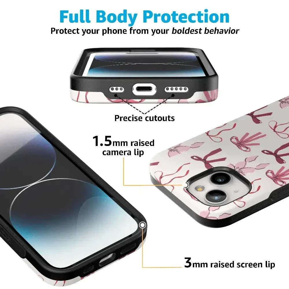 Lover Girlie | Pink Bows iPhone Case