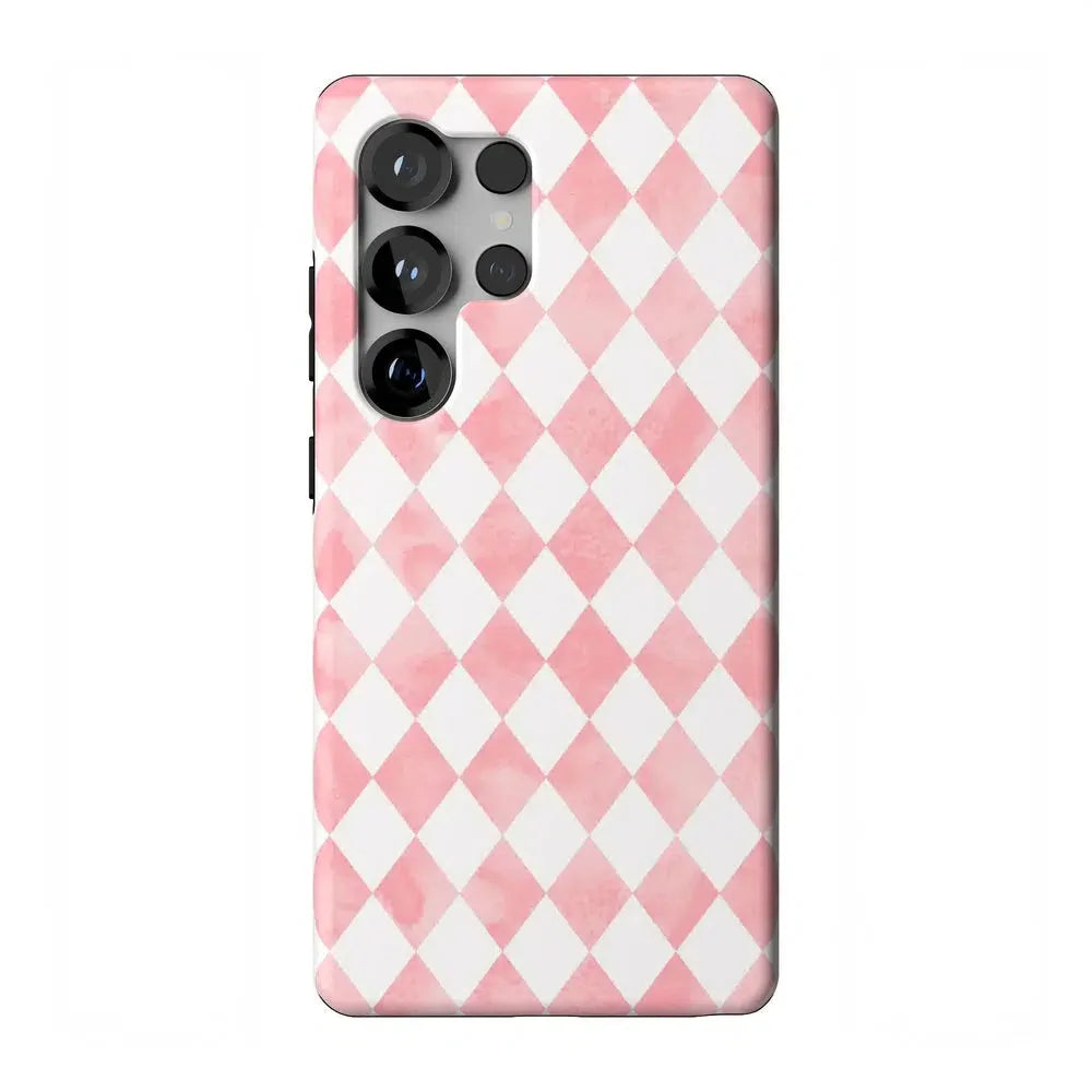 Queen of Diamonds | Pink Watercolor Case
