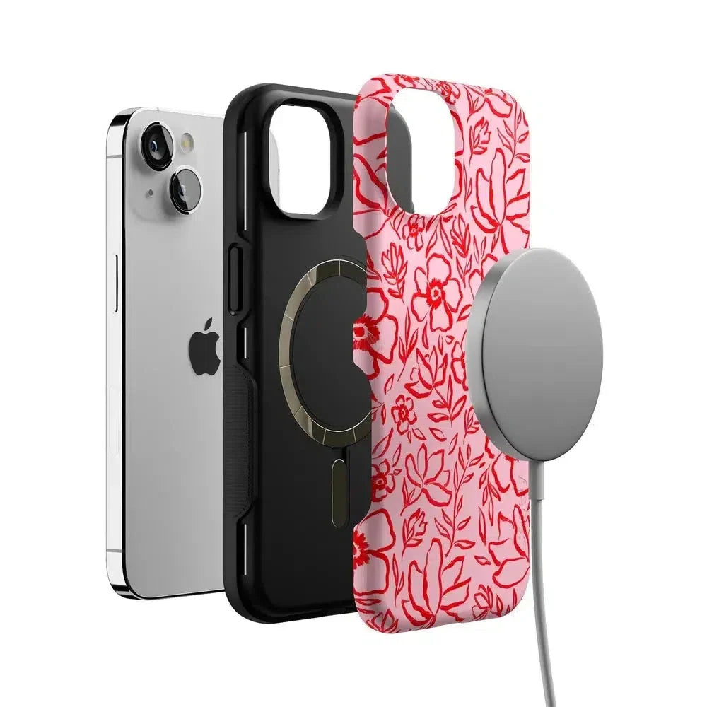 Blush Garden | Floral Doodle Case