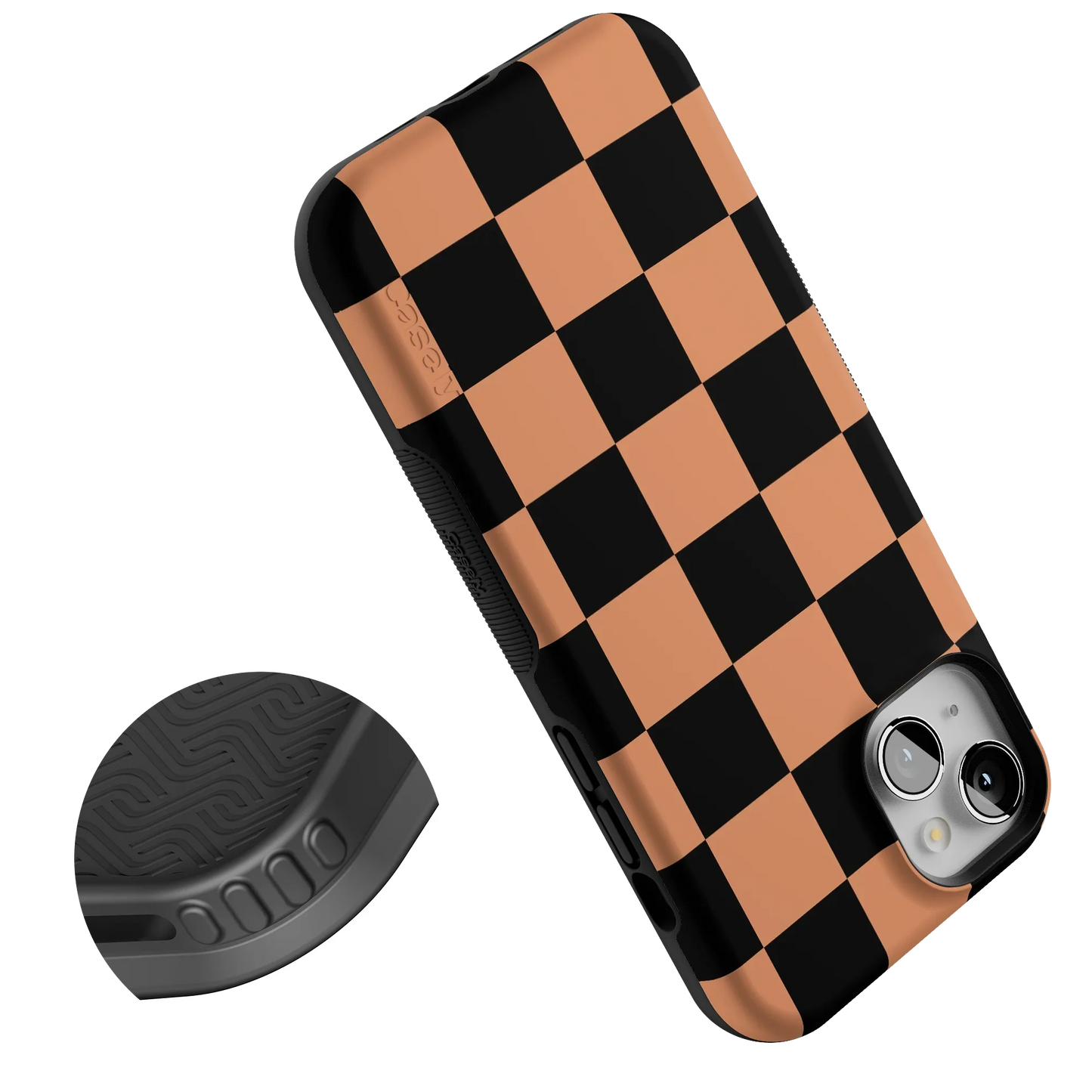 Fit Check | Black & Brown Checkerboard Case