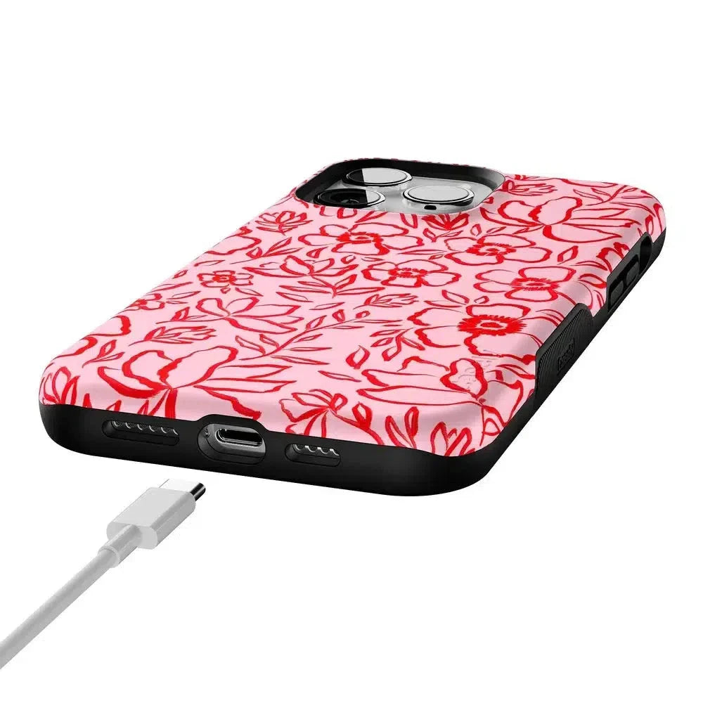 Blush Garden | Floral Doodle Case