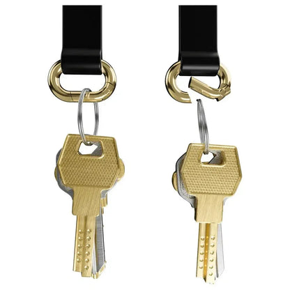 MagRing+ | Black Magnetic Adjustable Phone Ring with Keychain