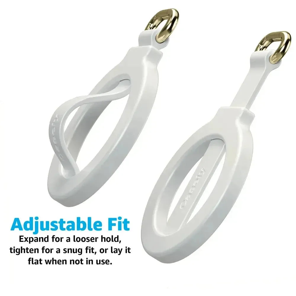MagRing+ | Bone White Magnetic Adjustable Phone Ring with Keychain