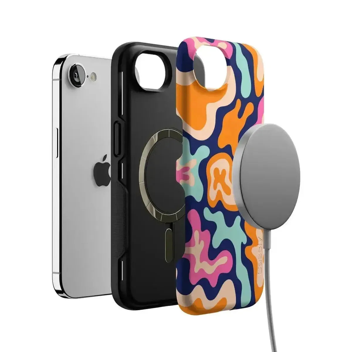 Midnight Color Splash | Abstract Retro Case