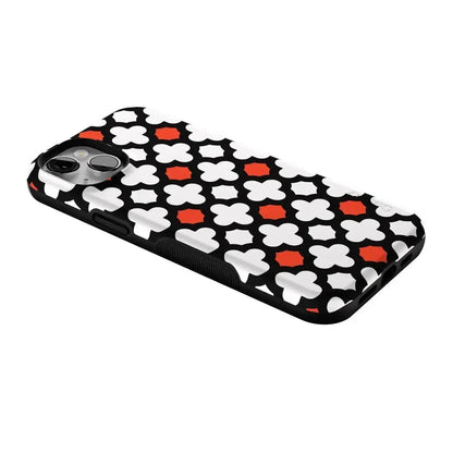 Red Lattice Tile | High Contrast Design Case