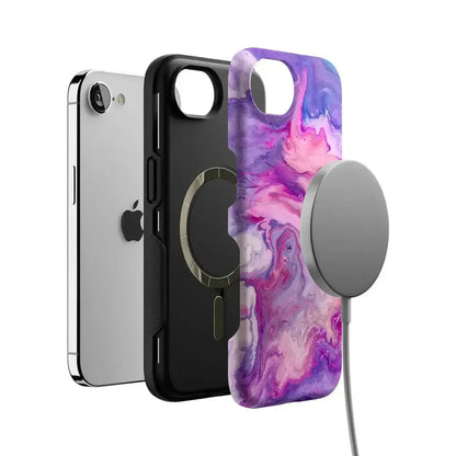 Tie Dying Over You | Purple Marble iPhone Case