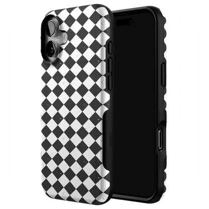 Salem's Hex | Black & White Checkered Case