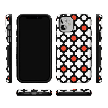 Red Lattice Tile | High Contrast Design Case