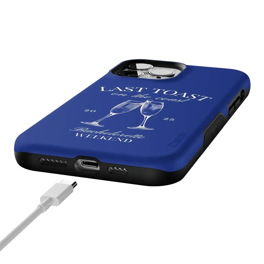 Last Toast | Blue Coastal Bachelorette Case