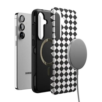 Salem's Hex | Black & White Checkered Case