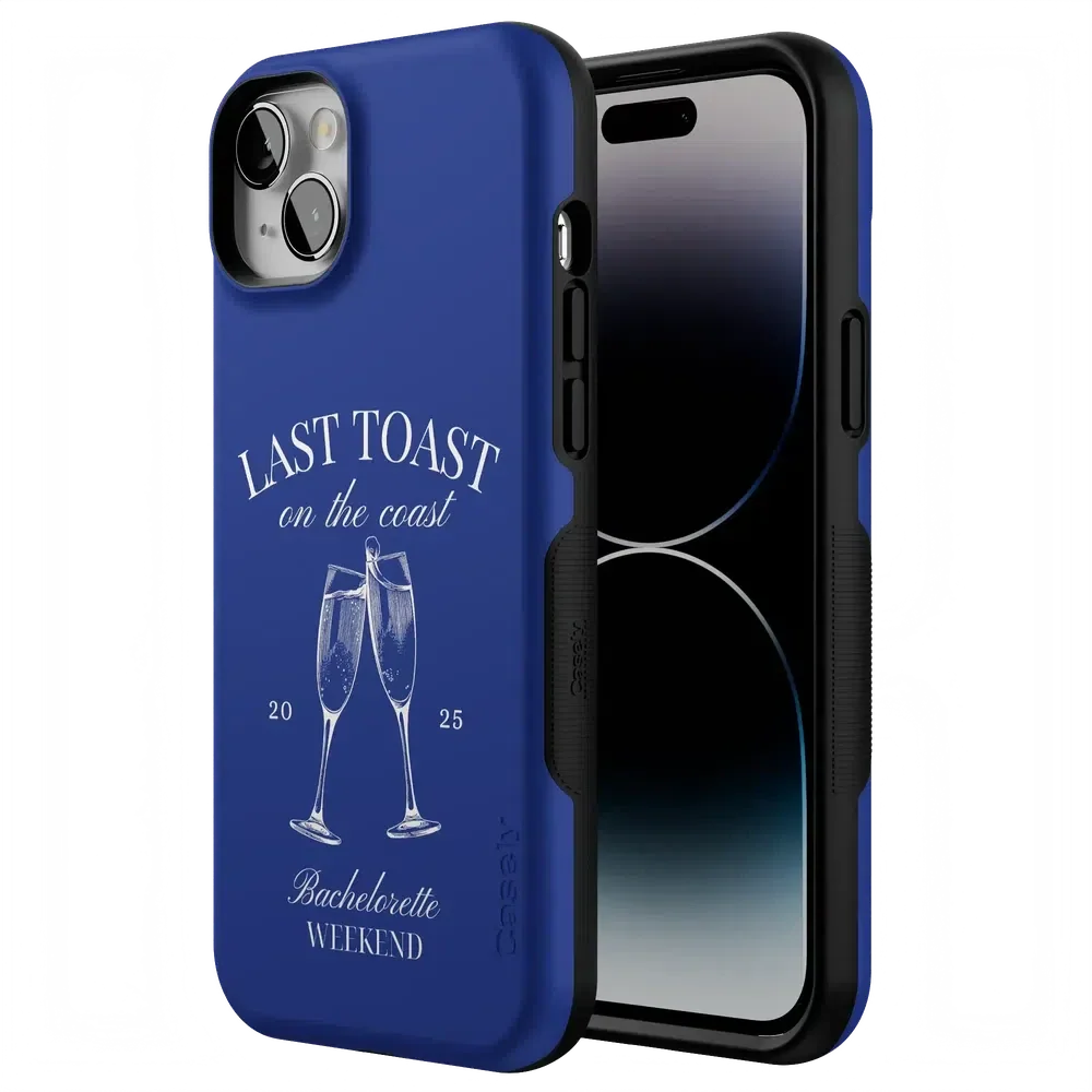 Last Toast | Blue Coastal Bachelorette Case