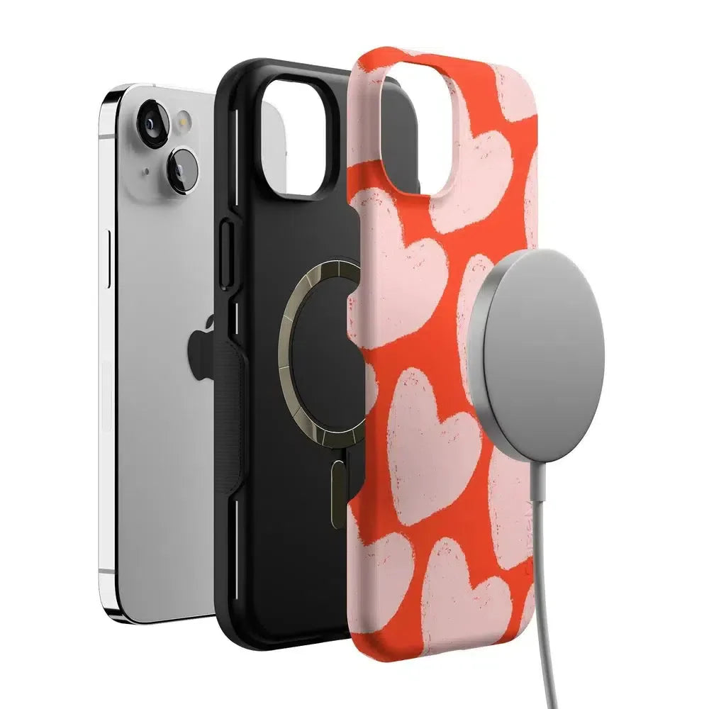 Love You More | Heart Doodle Case