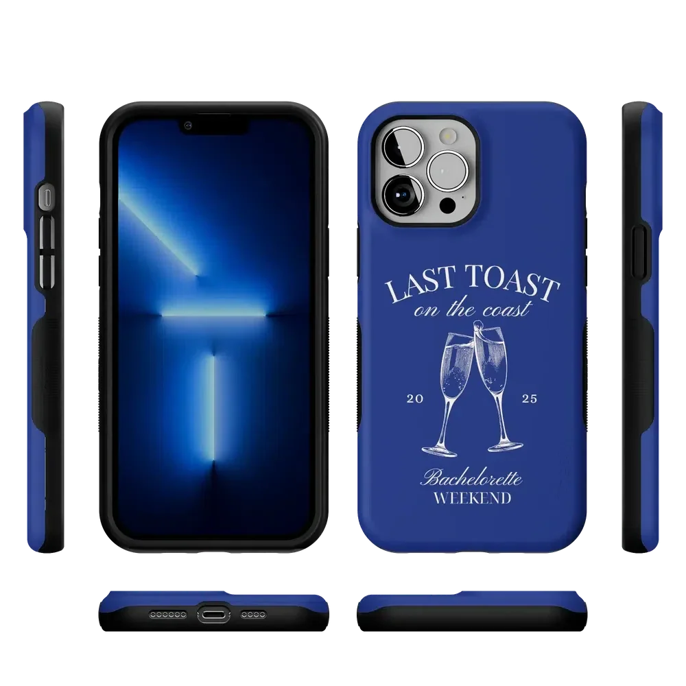 Last Toast | Blue Coastal Bachelorette Case