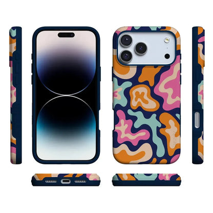 Midnight Color Splash | Abstract Retro Case