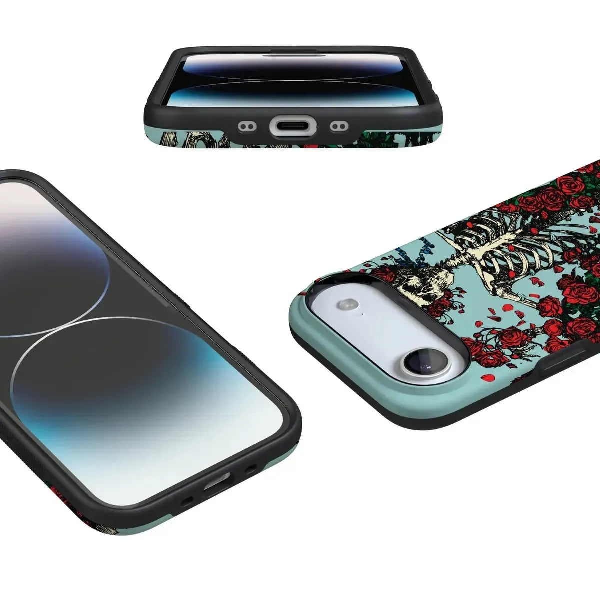 Forever Grateful | Grateful Dead Skeleton Floral Case