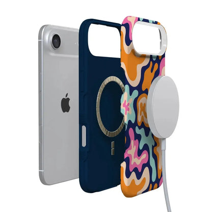 Midnight Color Splash | Abstract Retro Case