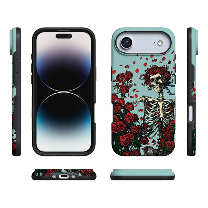 Forever Grateful | Grateful Dead Skeleton Floral Case