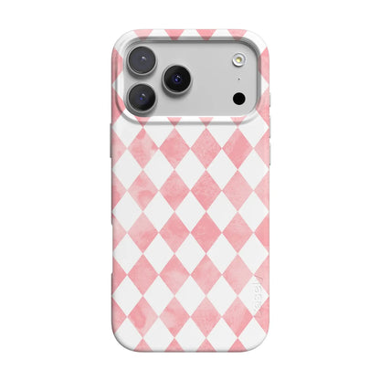 Queen of Diamonds | Pink Watercolor Case
