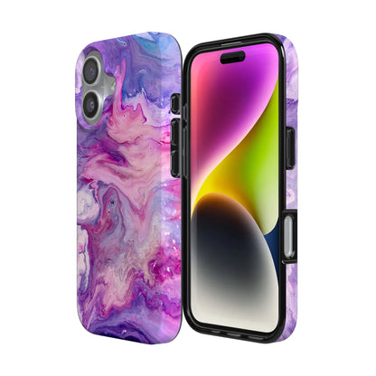 Tie Dying Over You | Purple Marble iPhone Case