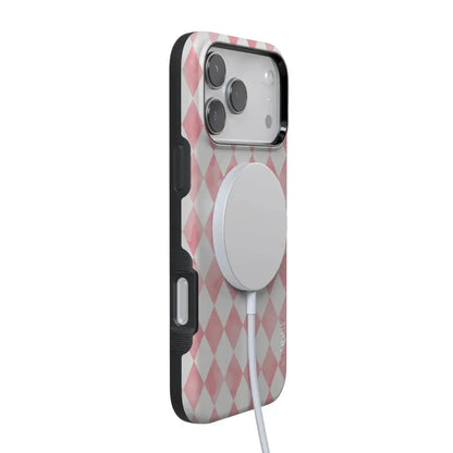 Queen of Diamonds | Pink Watercolor Case