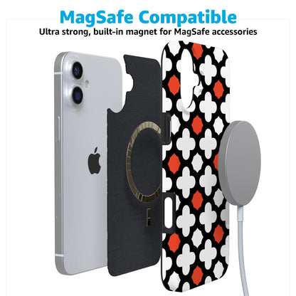 Red Lattice Tile | High Contrast Design Case