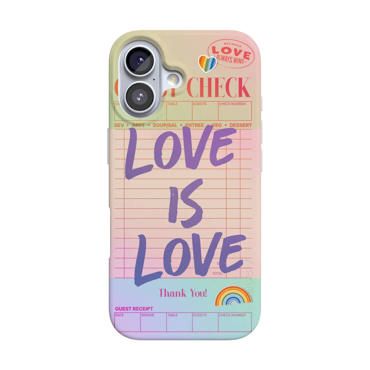 Love is Love | Guest Check Pride Case