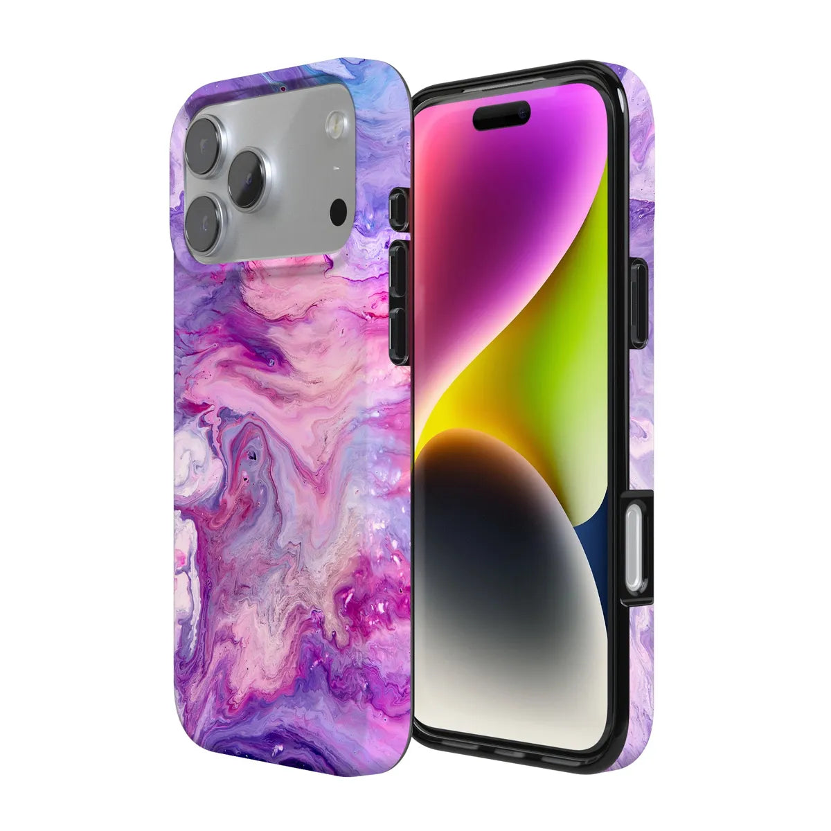 Tie Dying Over You | Purple Marble iPhone Case
