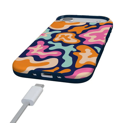 Midnight Color Splash | Abstract Retro Case