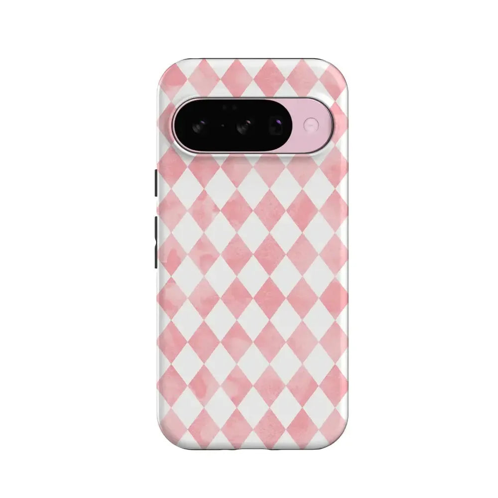 Queen of Diamonds | Pink Watercolor Case