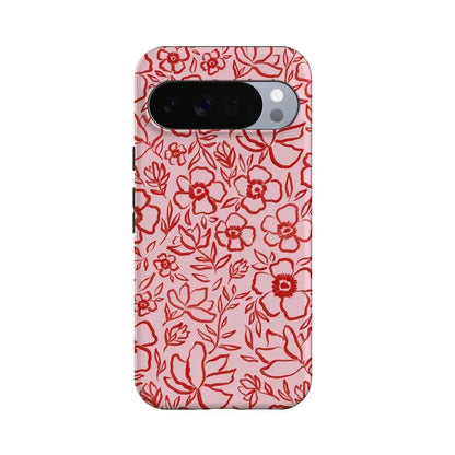 Blush Garden | Floral Doodle Case